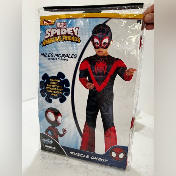 Rubie's Red and Black Spider Superhero Costume - Picture 10 of 11
